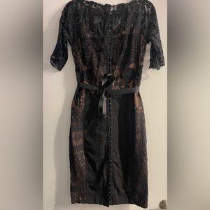 Byron Lars black sheath dress size 10